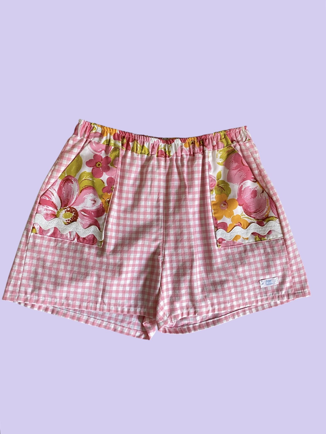 Short vichy rose - taille S 