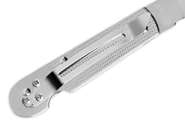 Canivete Cimo Aço Inox Total 420c Com Clip Lâmina 6,9cm