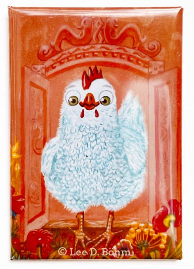 Böhm & Böhm Collection / Magnet "Das Huhn Angelika" / Magnet "The Hen Angelica"
