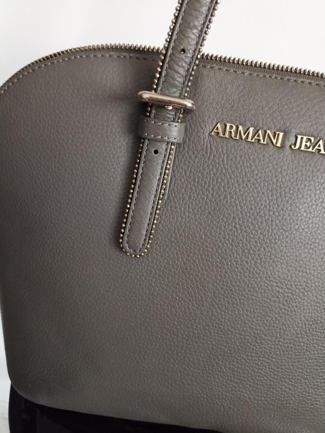 Sac Armani Jean en cuir gris