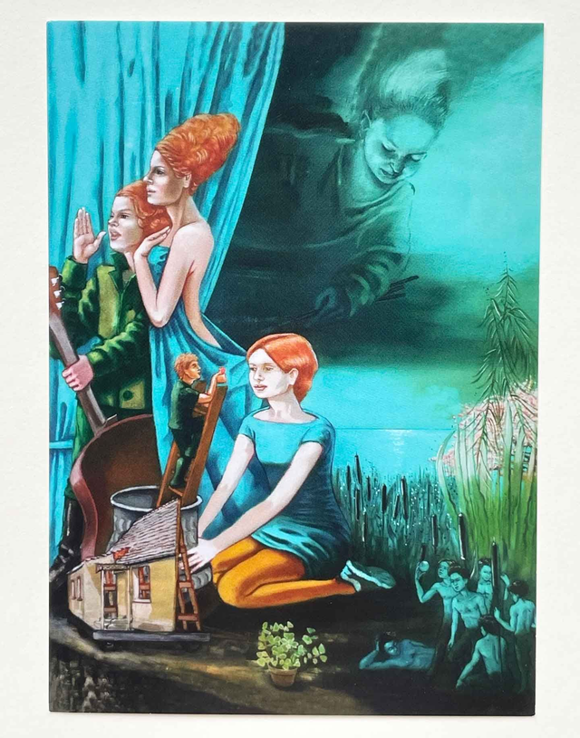 Art Postcard "Die Ruferinnen" / "The Callers"