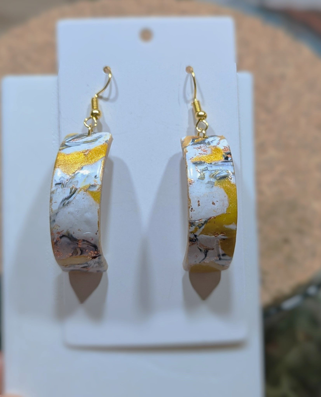 Boucles d'oreilles demi-cercle