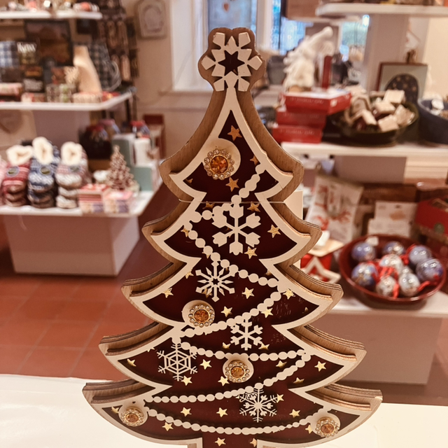 Christmas Decorations - Standing Wooden Tree