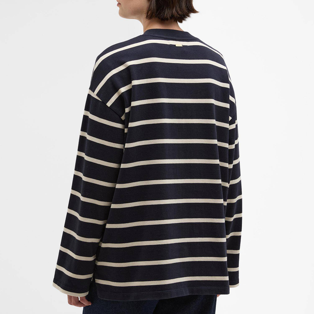 Barbour Maeve Top Dark Navy Ecru Stripe
