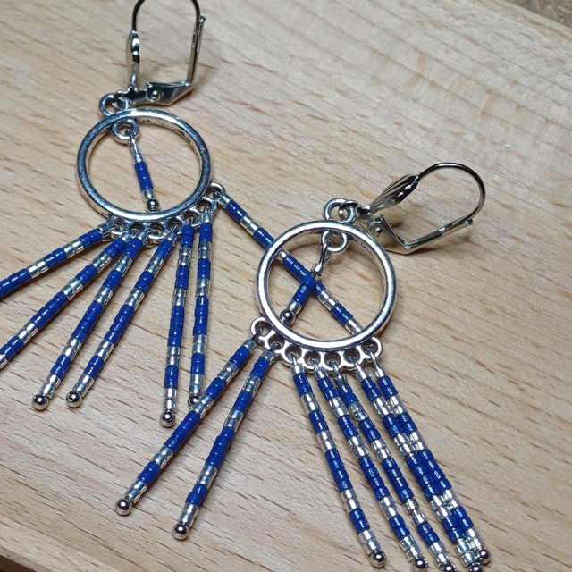 MICHELE BOHEME ARGENT BLEU