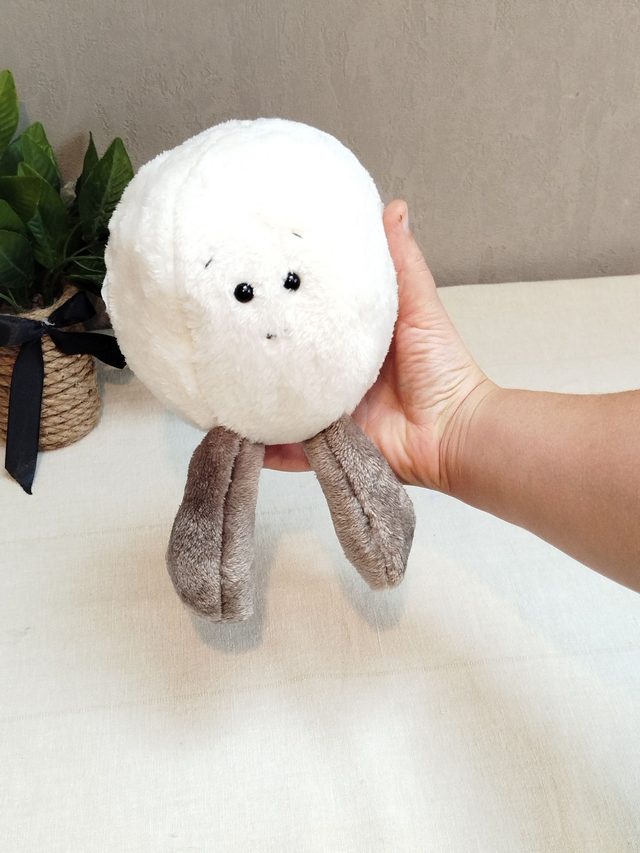Décoration boule de neige en tissu kawaii