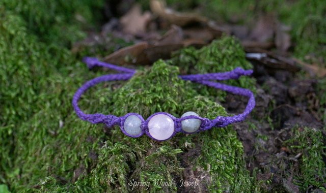 Trio Quarzo rosa e Labradorite