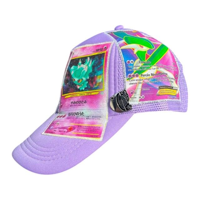 Purple Green hat