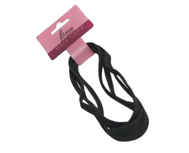 Fine Lines 4 Pack Headband, Black (6006)