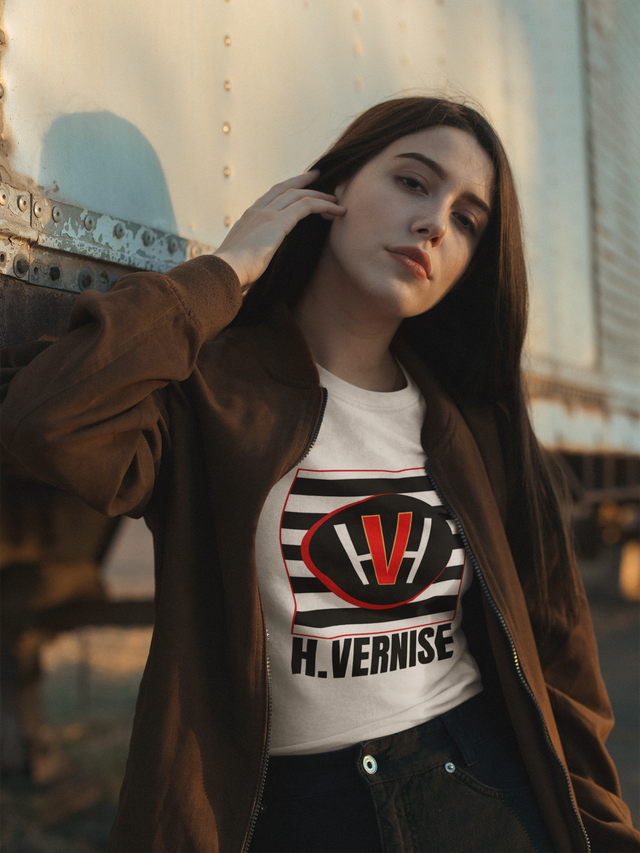 Q. b.2- T-shirt femme - logo H.VERNISE