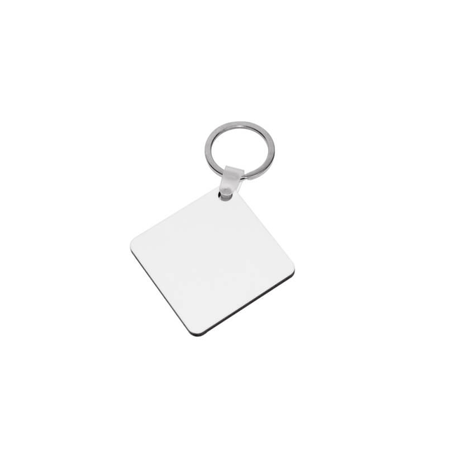 Porte-clé carré Blanc