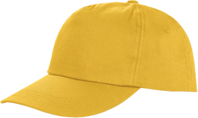 Yellow 5 panel cap