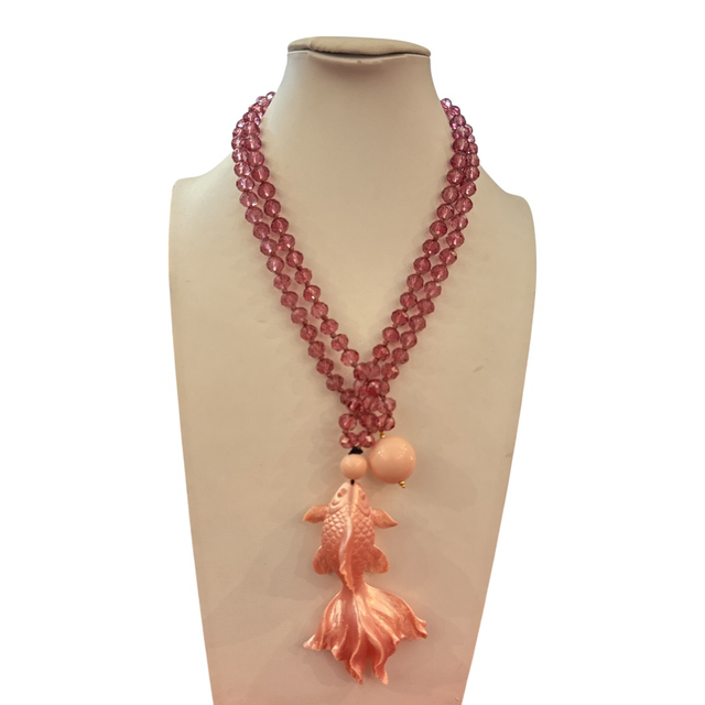 Collana Carpa Koi rosa