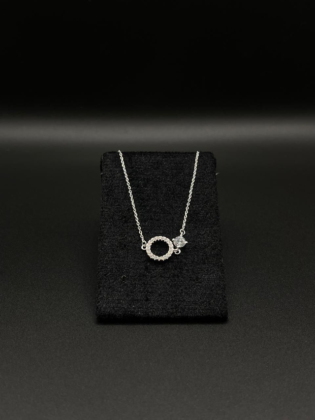 Pulseira entremeio círculo e zircônia