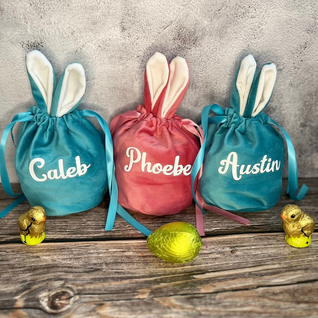 Personalised bunny bags 