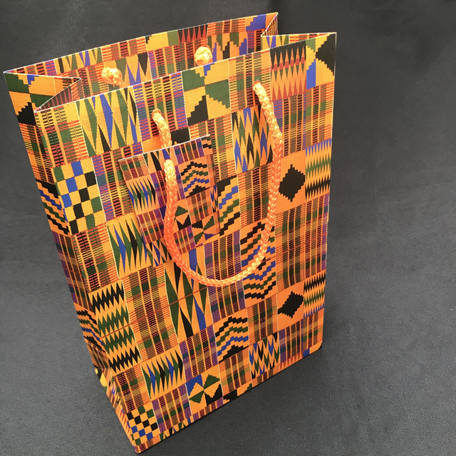 African Kente Print Gift Bag