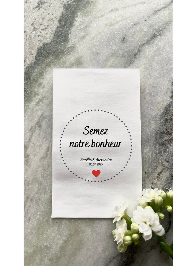 Sachet de graines &quot;Jade&quot; - Personnalisable