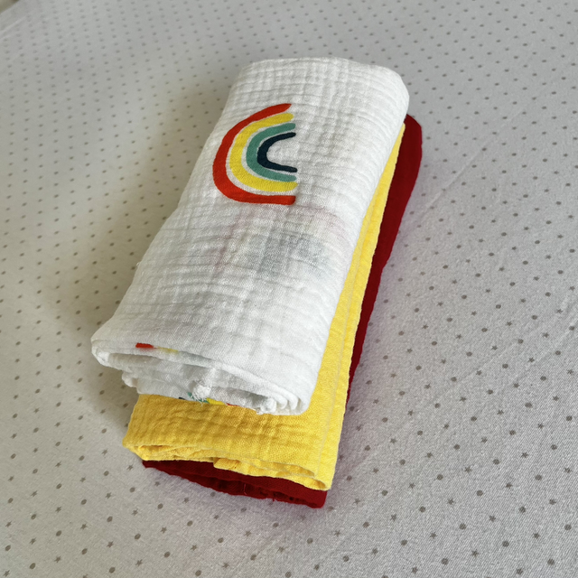 Muslin Set with Rainbow & Star Print