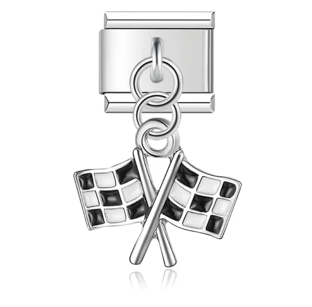 Charm Banderas de Carrera colgantes