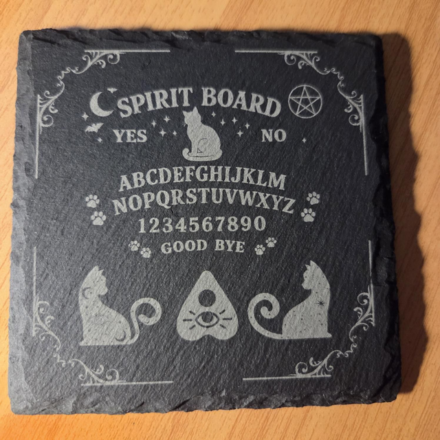 Cat Familiar Spirit Board Themed Coaster