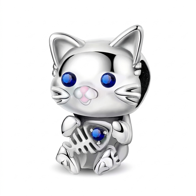 Berloque Pendente "Gatinho Mestre do Jantar"