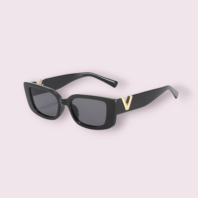 Lunettes de soleil rectangle noire