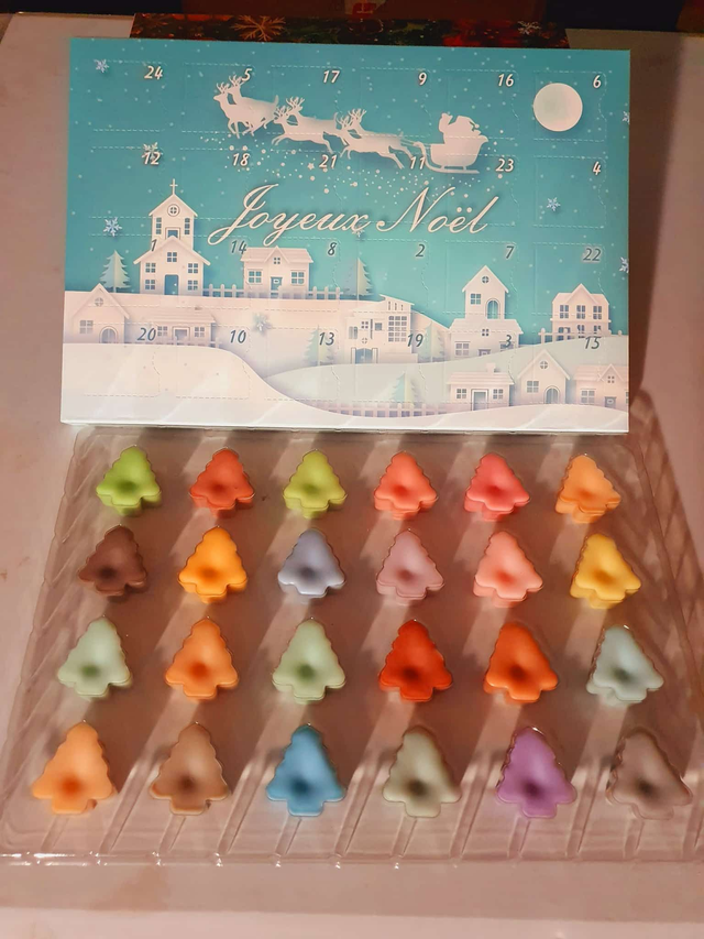 Calendrier de l'avent de fondants parfumés