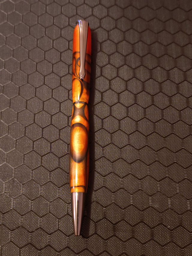 Handmade Pen - Artisan Classic Acrylic - Twist Pen - Black Ink