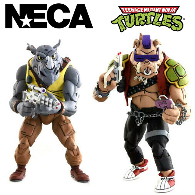 NECA tortugas Nija Bebop and Rocksteady 15cm