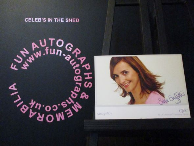 Sara Griffiths Original Pre-Print QVC Cast Card