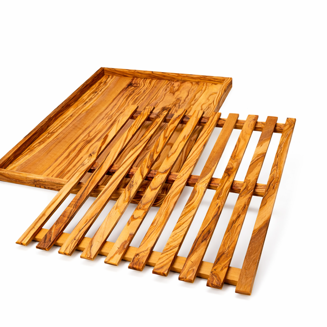 Bread Board with Crumb Tray – Tuscan Olive Wood