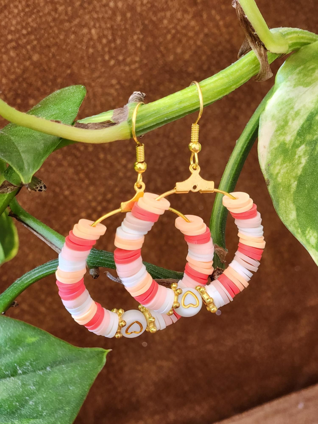 Boucles d&#039;oreilles perles Heishis