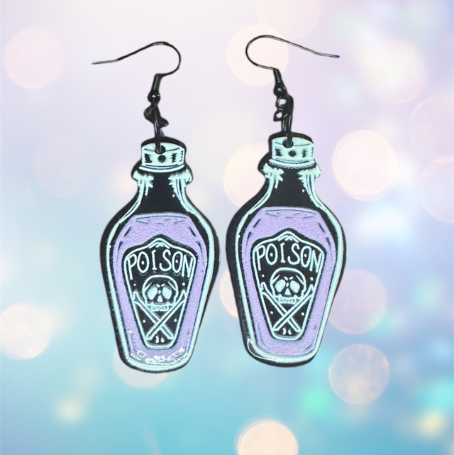 Poison Bottle Earrings