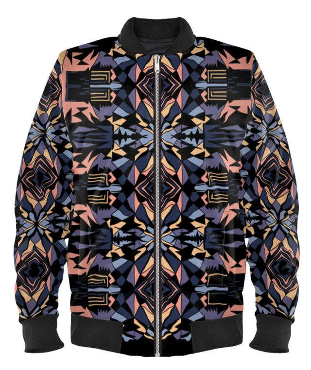 Bomber Nsilunkenge en velours marbré