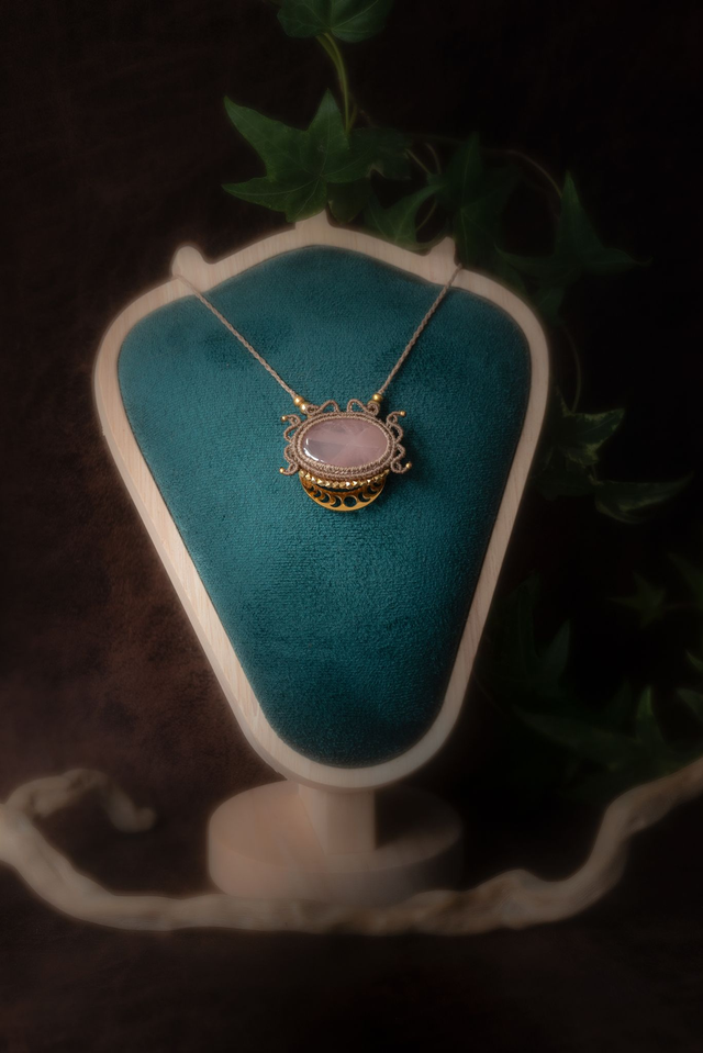Miriel - Talisman avec quartz rose