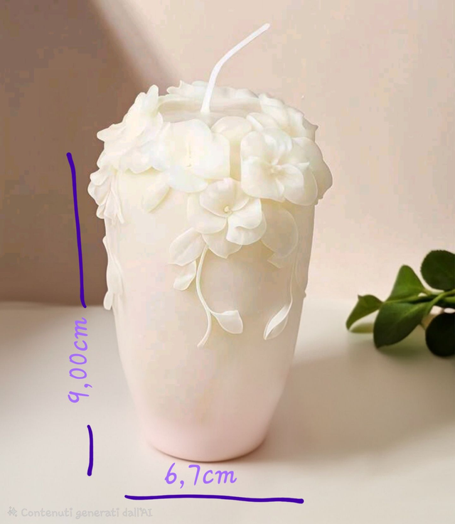 Candele geometriche floreali