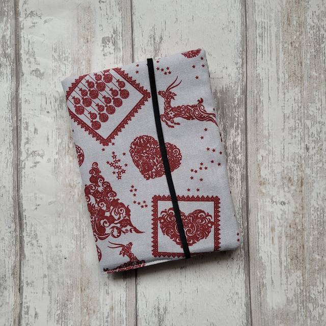 Protège livre amovible M - Noël cosy