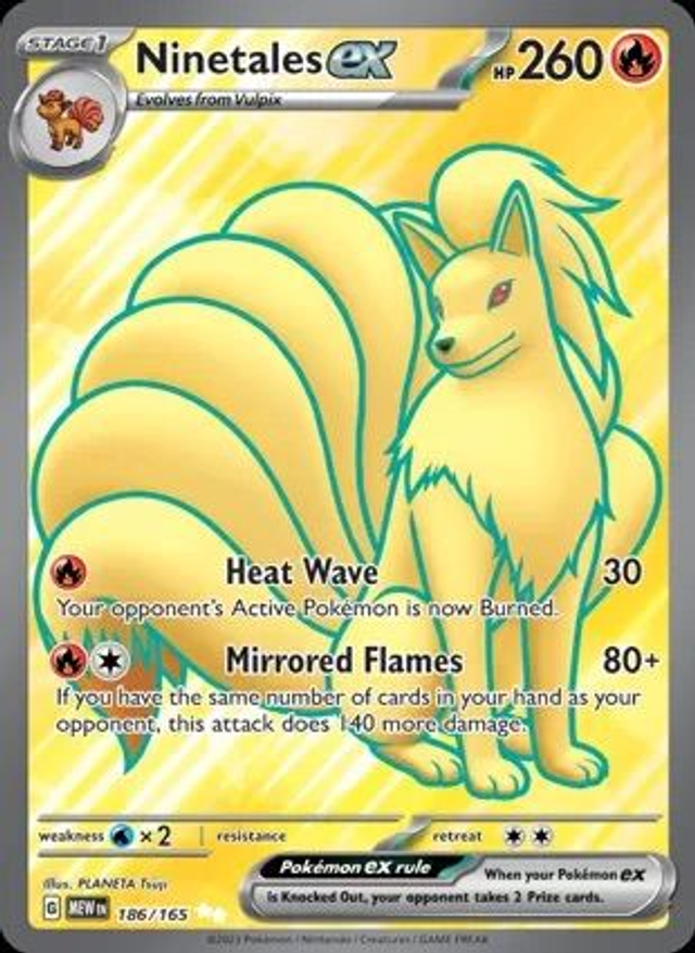 Ninetales EX - 186/165 (Ultra Rare)