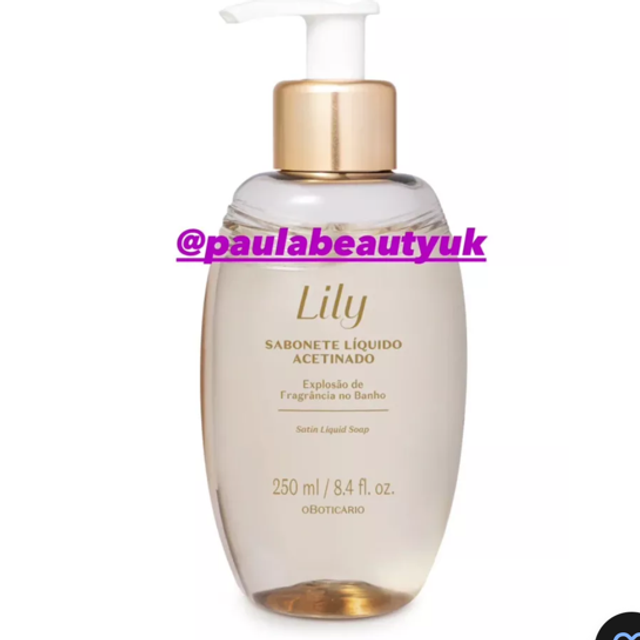 Sabonete Lily Líquido Acetinado 250ml O Boticário *