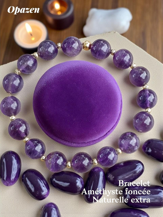 Bracelet Améthyste Extra 10 mm