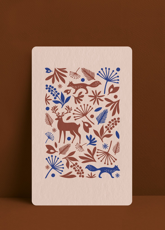 PETITE CARTE DANS LA FORÊT