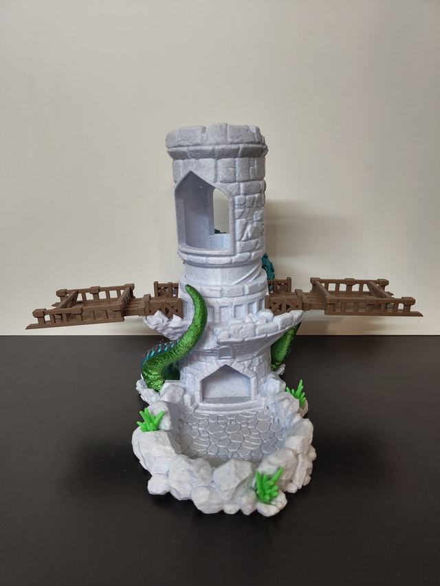 3D Druck: Kraken’s Claim - Dice Tower, Würfelturm 