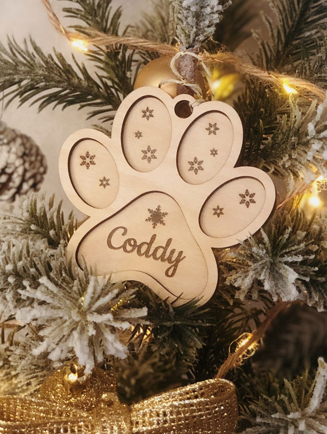 Boule de Noël "Patte"