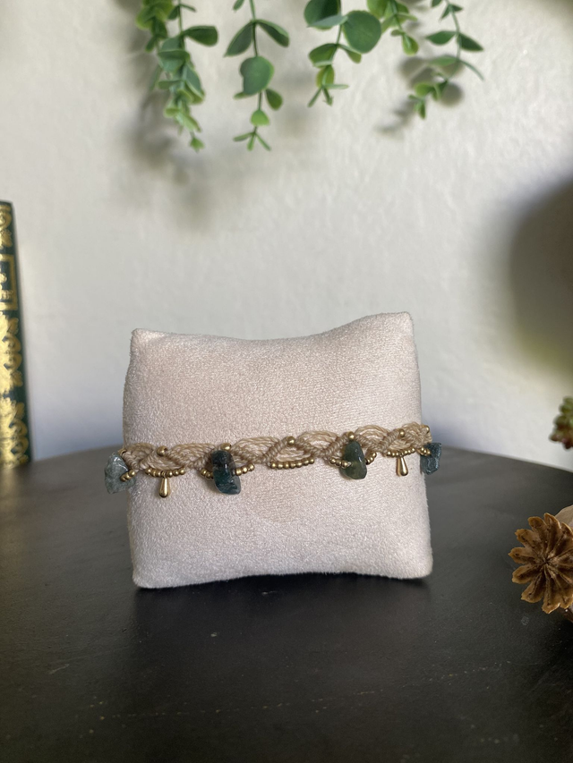 Bracelet de cheville MELINA - AGATE INDIENNE