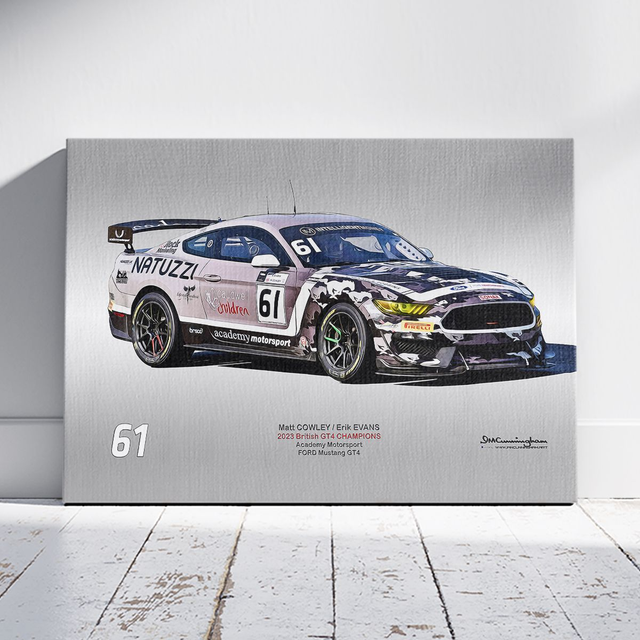 C231106 FORD Mustang GT4 British GT 2023 Champion Academy Motorsport #61 OLPK_ICA0055