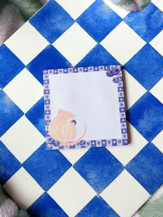 blueberry mouse - sticky notes