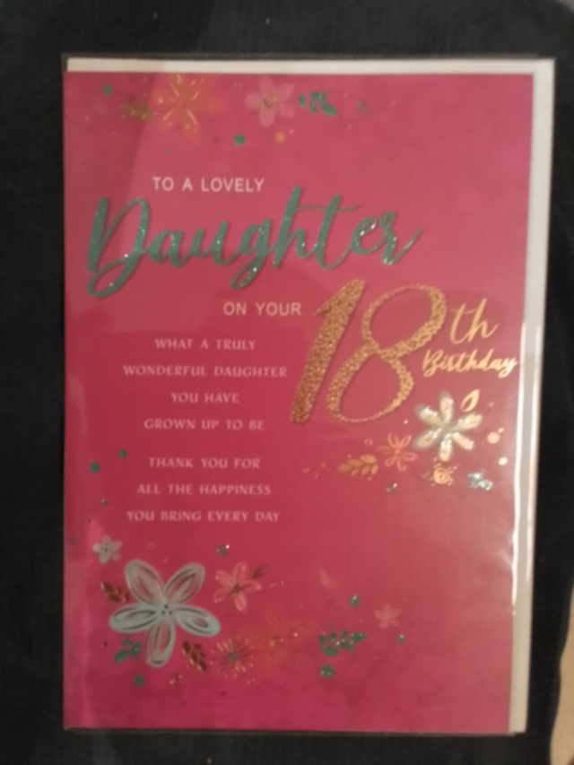 18th Daughter Birthday Card 