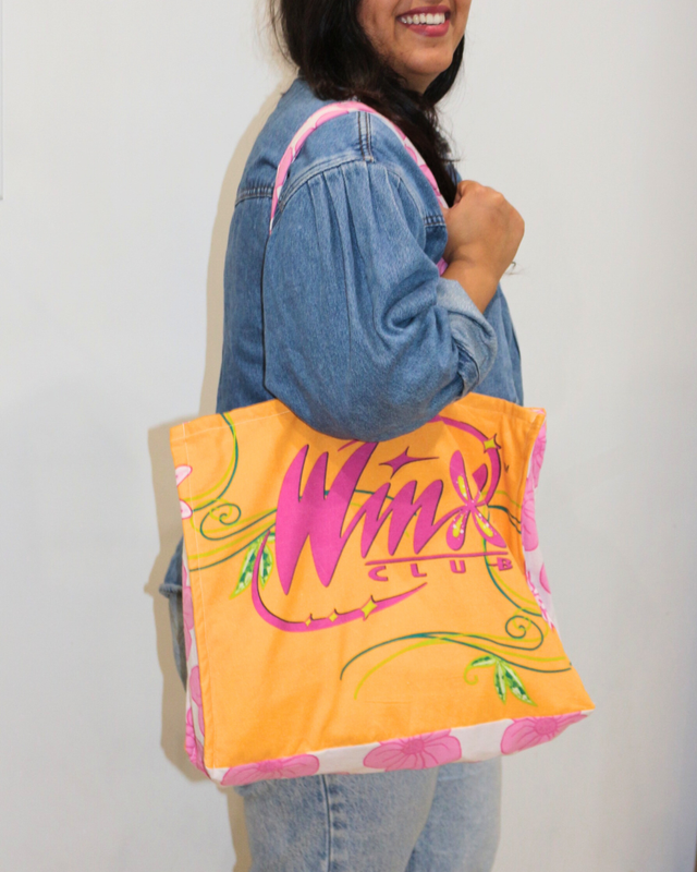 ✨ Sac upcyclé molletonné – Édition Winx Enchantix (Bloom) ✨