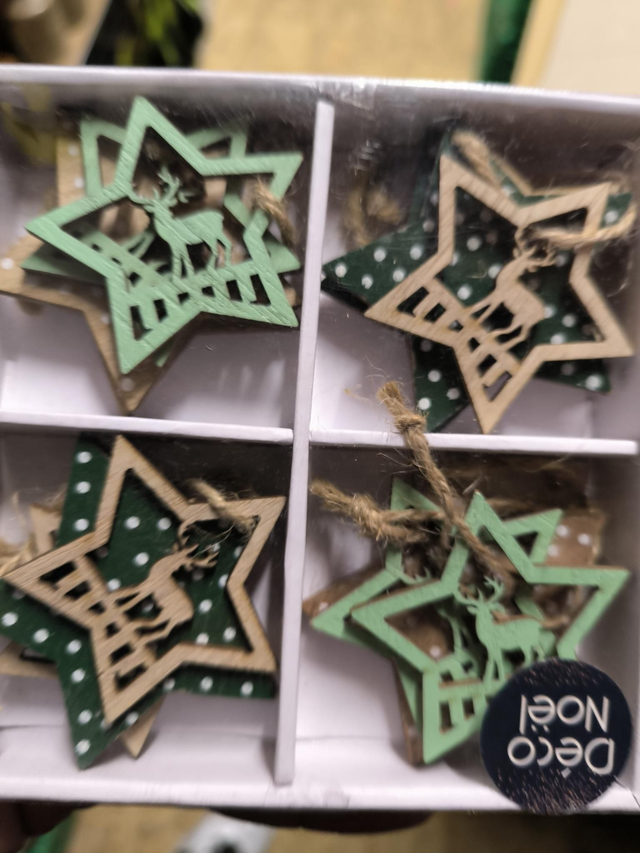 DECORATION A SUSPENDRE ETOILE X8