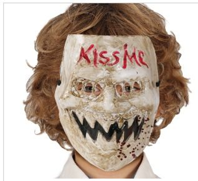 HALLOWEEN ,  20045 MASCHERA "KISS ME" PVC BAMBINI